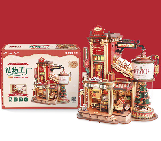 Gift Factory Assembled gift model toys Wooden three-dimensional assembled atmosphere handmade diy trendy play