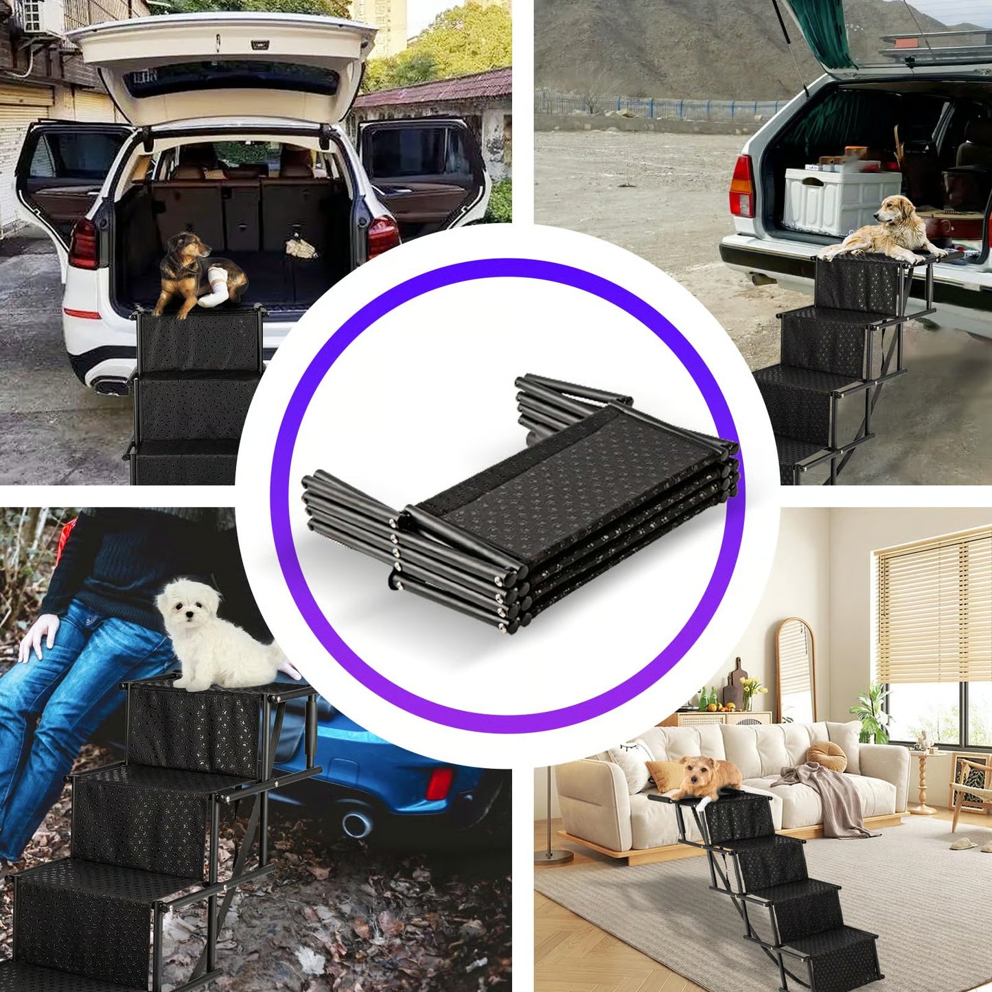 Upgraded Dog Car Ramp: Improved Stability