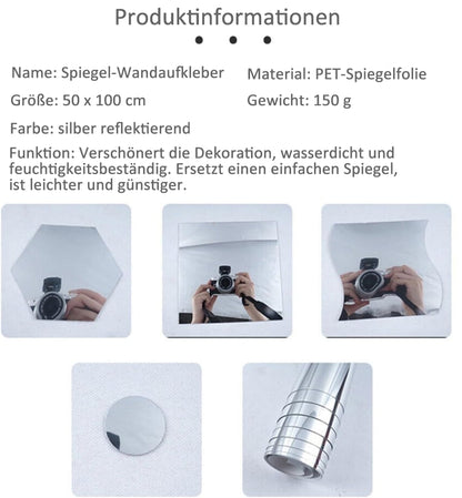 Ein Spiegel, der nicht zerbricht – selbstklebende Spiegelfolien🥰❤️