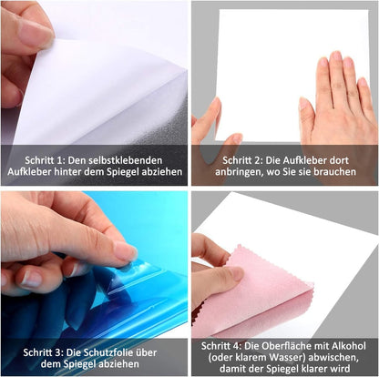 Ein Spiegel, der nicht zerbricht – selbstklebende Spiegelfolien🥰❤️
