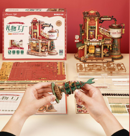 Gift Factory Assembled gift model toys Wooden three-dimensional assembled atmosphere handmade diy trendy play